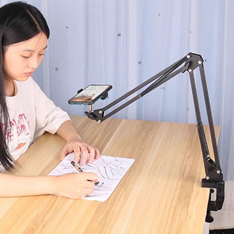 手机俯拍支架补光灯桌面直播拍照手机架上课学习绘画书法开箱扫描视频拍摄抖音快手多功能通用固定伸缩支撑架