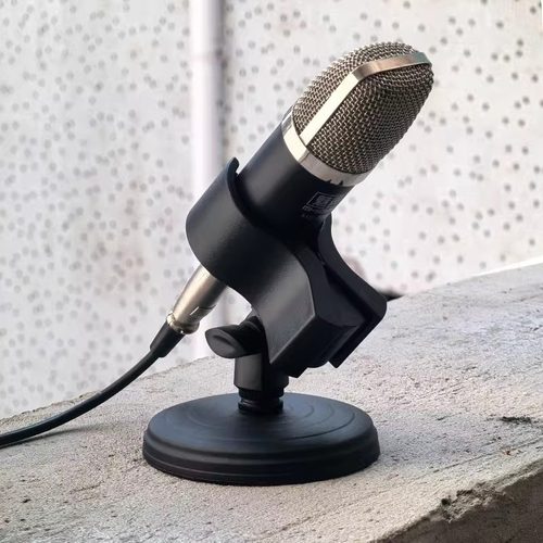 桌面麦克风话筒支架加重新闻主播专用莱维特无线电容直播底座配件