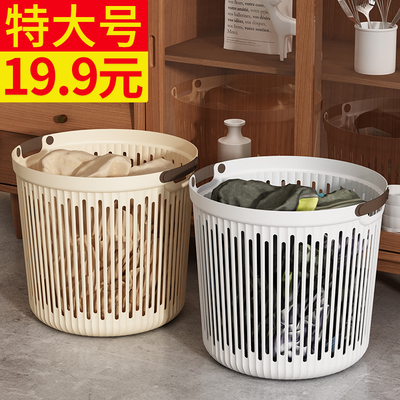 高颜值圆形大容量脏衣篓
