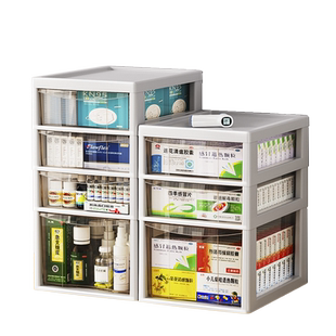 医药箱家庭装家用大容量分层抽屉式大号多层医疗盒药物药品收纳柜