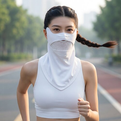 高乐捷夏季女款防晒透气护颈面罩
