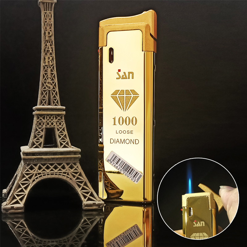 金條鉆石直沖防風打火機