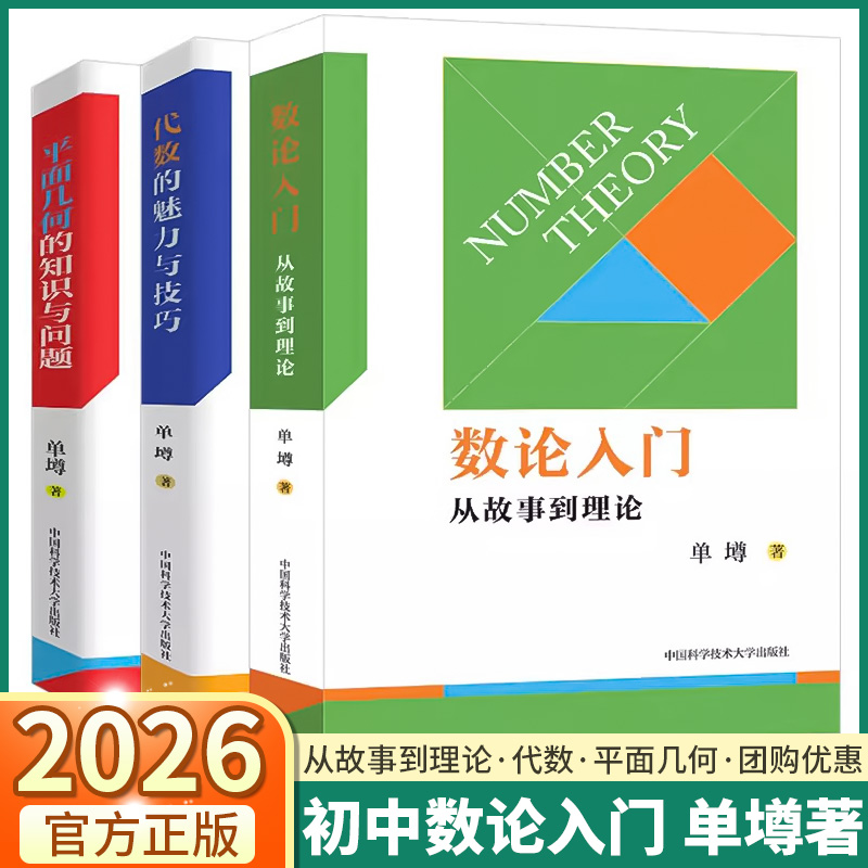 中科大 数论入门从故事到理论平面几何的知识与问题代数的魅力与技巧单墫中学数学概念与理论 初中数学重点知识点总结方法