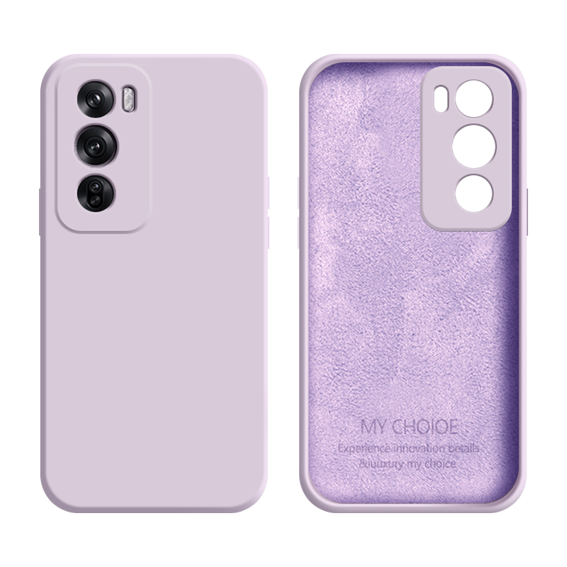 逸圣适用于OPPO Reno12手机壳液态硅胶Reno12Pro新款草紫色保护套PJV110亲肤磨砂镜头防摔PJW110男女纯色外壳