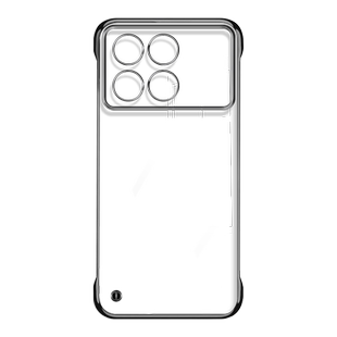 逸圣适用于红米K70手机壳透明无边框RedmiK70Pro新款电镀保护套k70e超薄四角防摔K70至尊冠军版男不顶膜硬壳