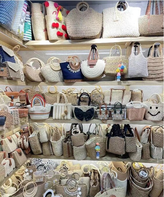 展会交单撤款！拉菲草帽子/拉菲草包/孤品限购