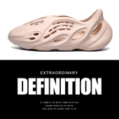 男士 运动凉拖鞋 凉鞋 椰子熟了洞洞鞋 夏季 罗马沙滩鞋 情侣套脚懒人鞋