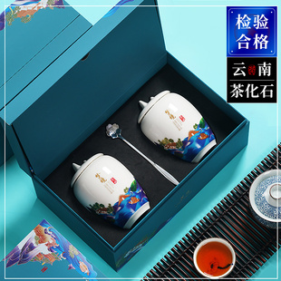 云南普洱茶茶化石熟茶糯米香老茶头茶叶冰岛碎银540克礼盒装