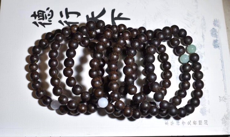 初音饰品越南芽庄黑油软丝水沉手菩提