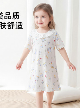 俞兆林女童夏季薄款棉花边睡裙