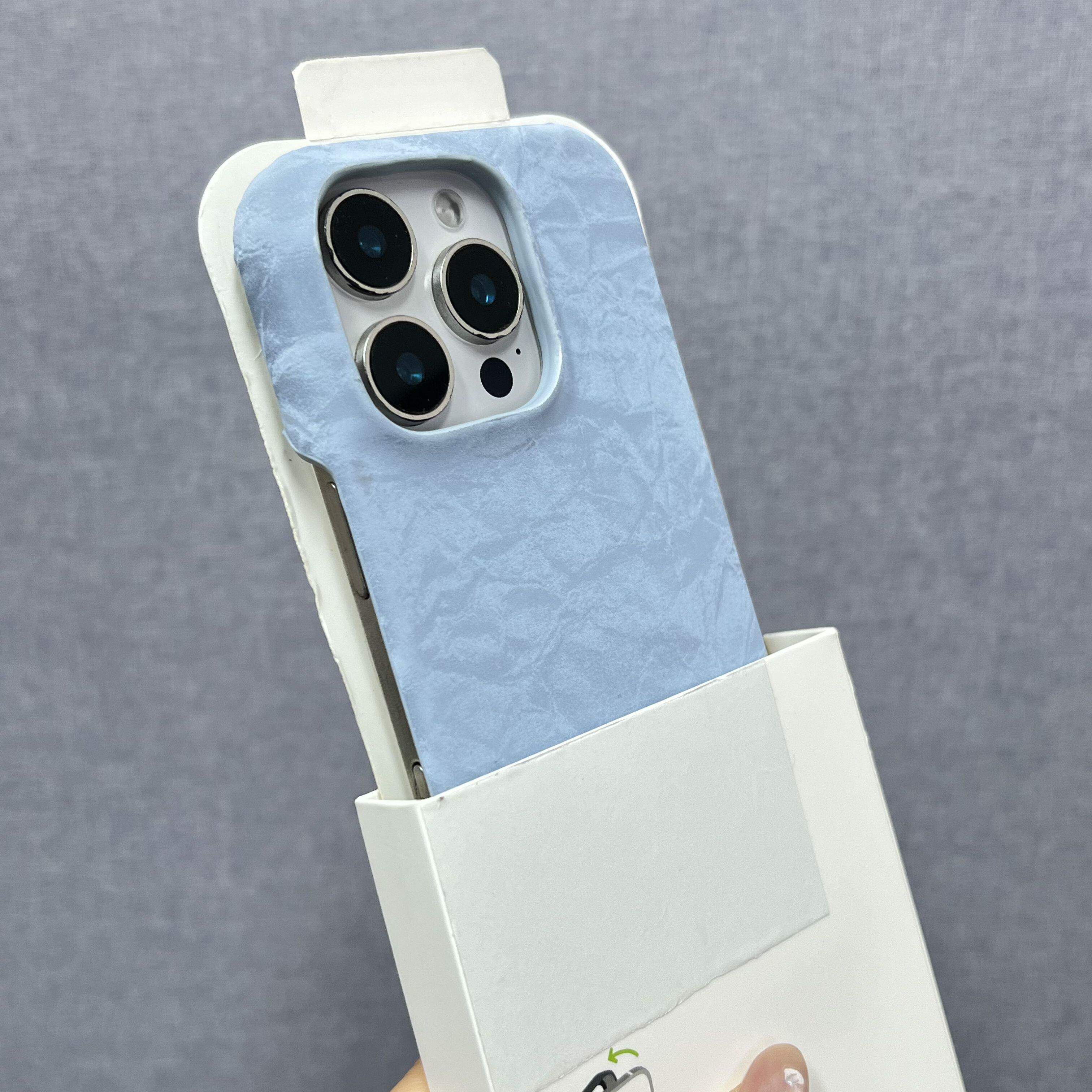 高级感小众国风缎面纹理丝绒适用于苹果17手机壳iPhone 16ProMax保护套半包15Plus防摔14Pro新款13奢华女硬