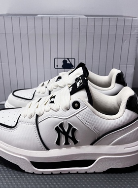 MLB Chunky Liner 透气耐磨板鞋 男女同款 米白3ASXCBS4N-50WHS