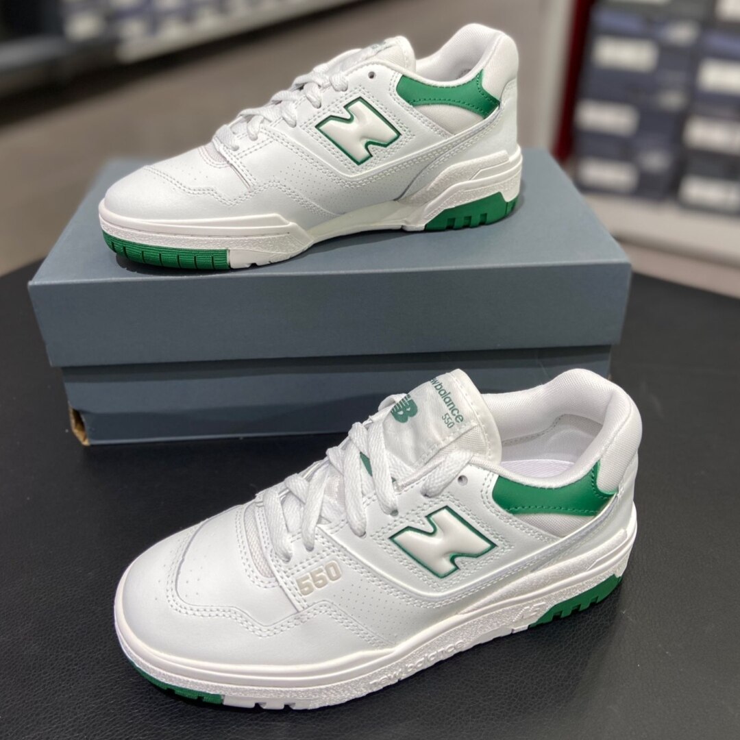 New Balance NB 550 皮革 舒适 防滑耐磨 低帮复古篮球鞋BB550SWB