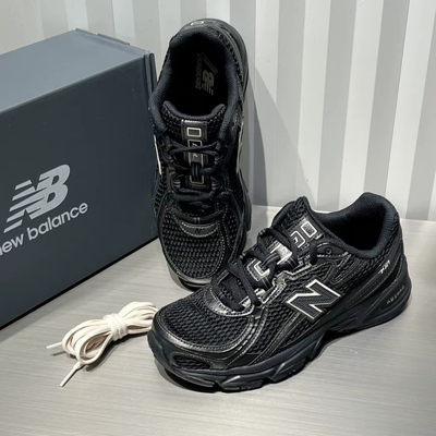 New Balance NB 740 复古休闲 老爹鞋 男女同款黑色 U740BR2