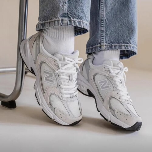 New Balance NB 530 减震耐磨透气跑步鞋 男女同款 米灰 MR530CE