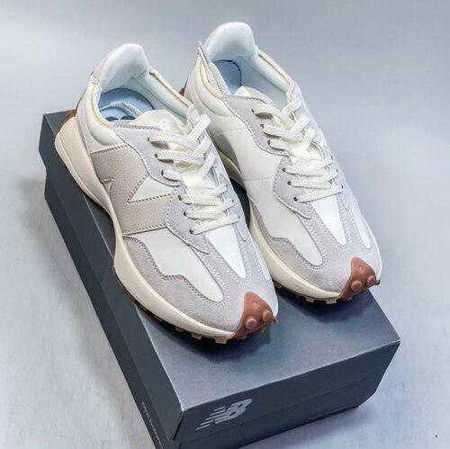 New Balance NB 327 舒适复古休闲跑步鞋 男女同款 白粉 WS327AN