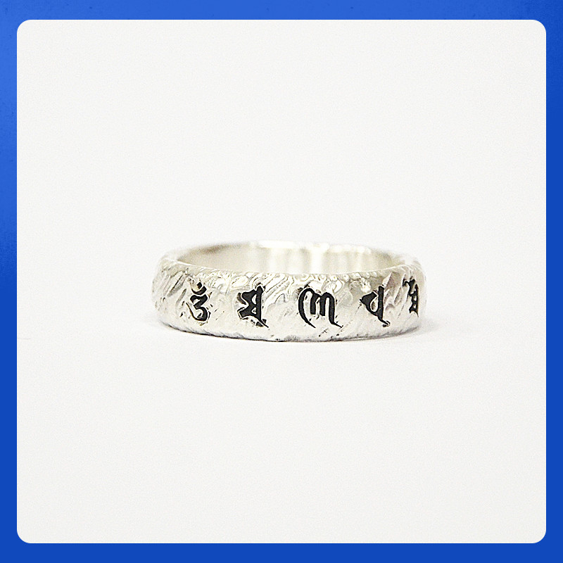 手工戒指熊老三纯银原创设计男