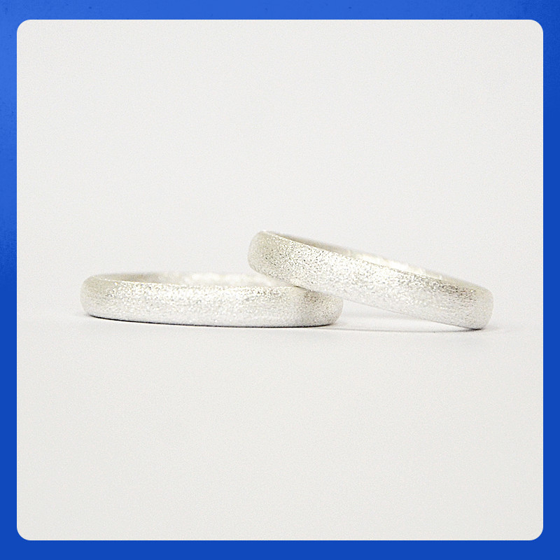 纯银情侣对戒熊老三纯银