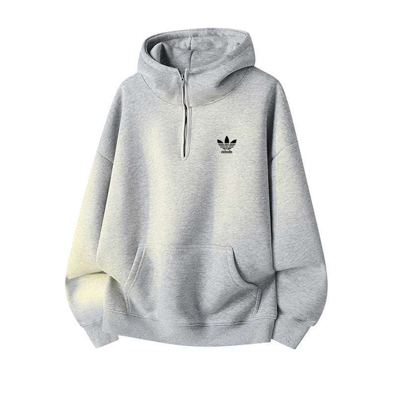 奥莱撤柜大牌折扣秋冬厚款连帽卫衣外套男百搭宽松运动情侣装上衣