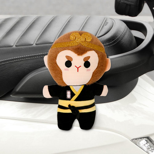爱玛朵朵电动车装饰品公仔仰望爱琪qb33车尾毛绒玩偶挂件配件摆件