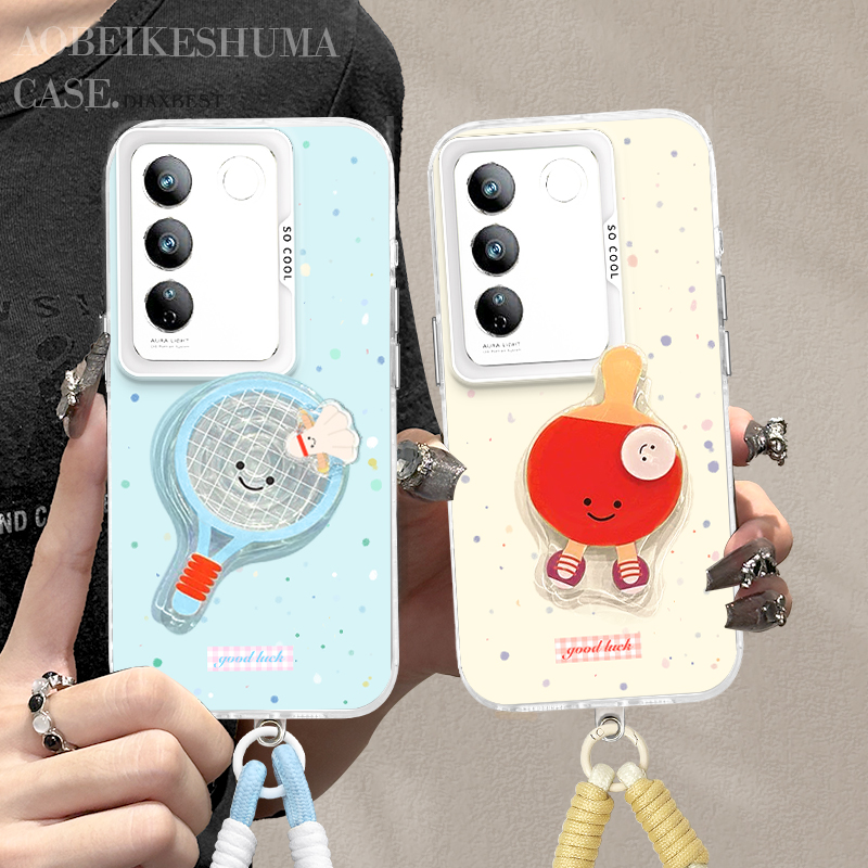 适用于vivos16乒乓彩银硬壳