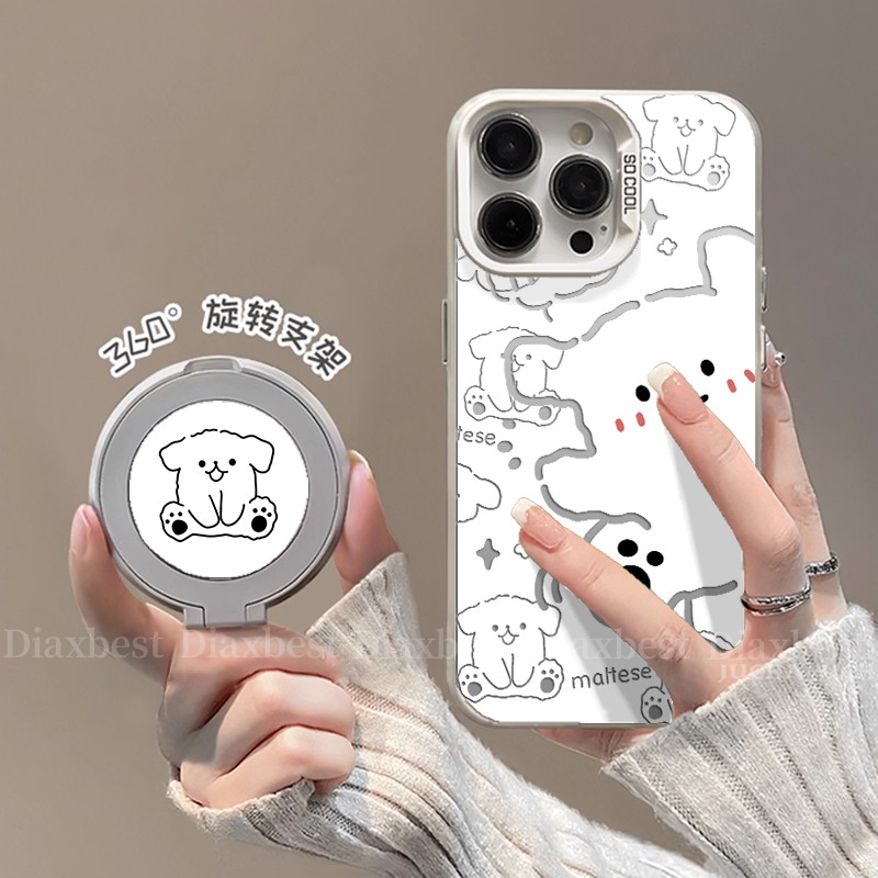 适用华为荣耀400手机彩银支架壳