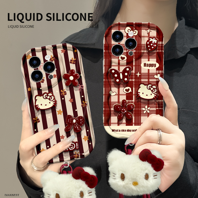 适用于苹果16Pro手机壳奶油纹