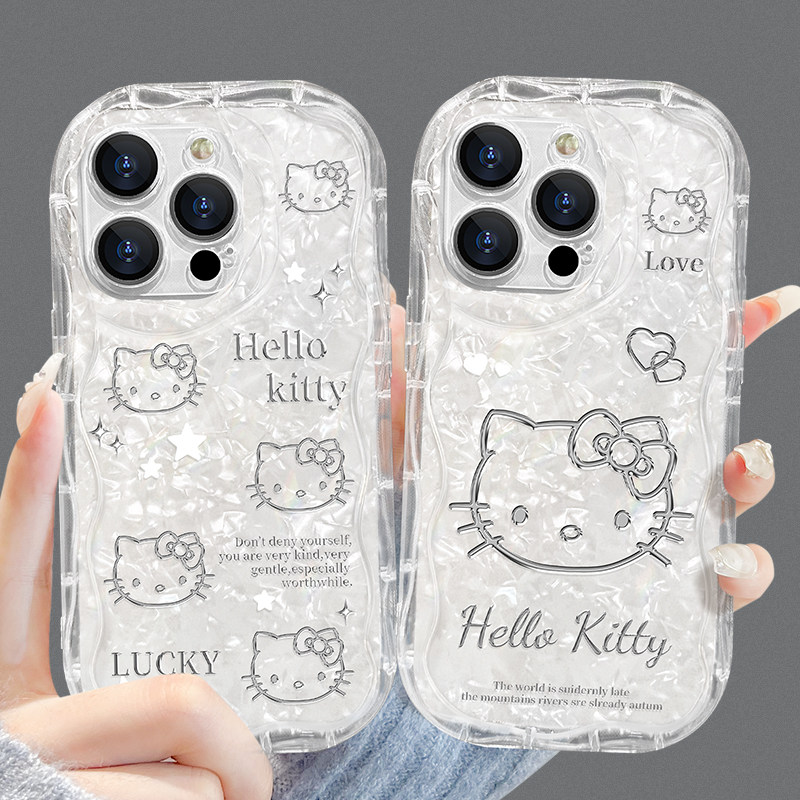 适用于三星s23手机壳奶油纹透明卡通猫咪Galaxy S21新款全包s22ultra软硅胶防摔S23+夏季贝壳纹女Samsung链条属于什么档次？