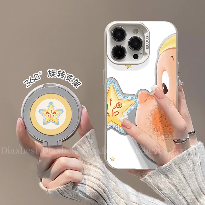 适用一加12手机彩银支架壳