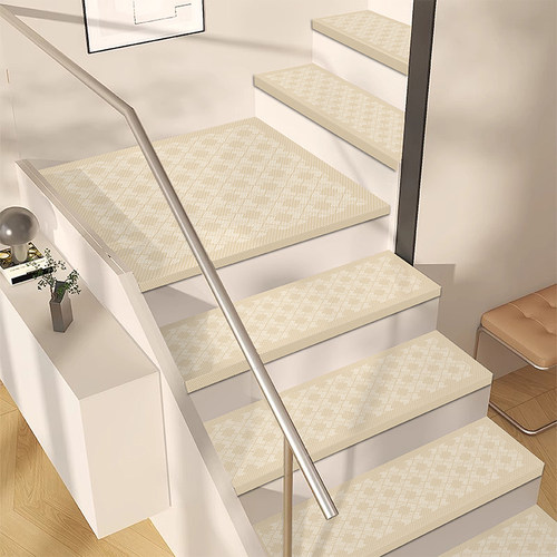 简约日系仿亚麻楼梯踏步垫大理石防滑剑麻楼梯地毯免胶自粘楼梯垫