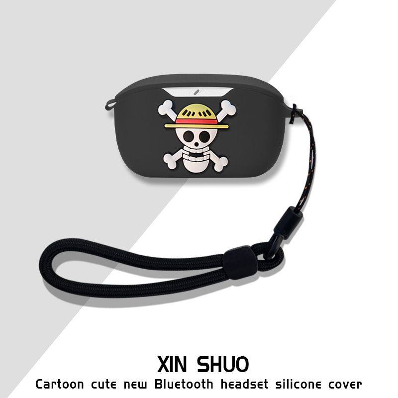 适用JBL WAVE BUDS2代蓝牙耳机保护套硅胶耳机壳充电仓保护套卡通动漫一体耳机套保护套jblwavebuds2保护套