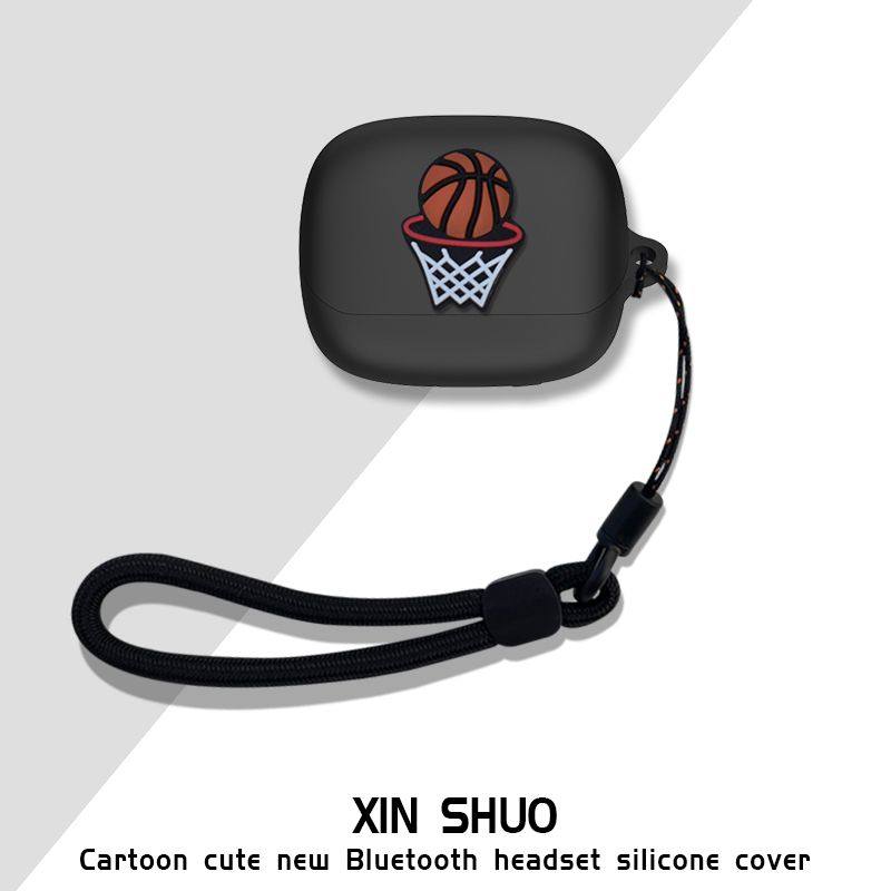 适用JBL Soundgear Clips 琉璃扣无线蓝牙耳机硅胶保护套卡通动漫防摔连体式软壳jbl琉璃扣耳机充电仓保护套