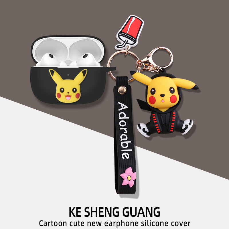 适用vivo TWS 3保护壳蓝牙耳机保护套硅胶卡通软壳防摔盒一体式收纳包个性vivo TWS 3pro耳机收纳盒硅胶卡通