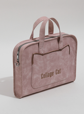 笔记本电脑包女士手提高级感适用华为MateBook14寸苹果macbookair13.3华硕戴尔15.6联想16通勤平板斜跨公文包