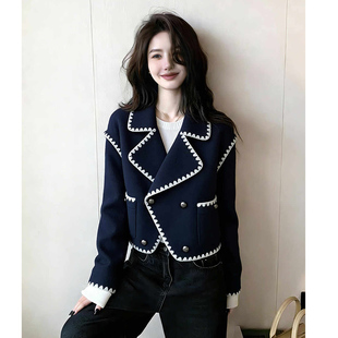 2026初春新款今年流行爆款小香风巨好看的气质小个子短款外套女装