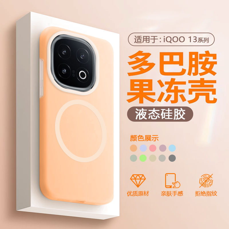 适用于iQOO13/Pro多巴胺果冻壳
