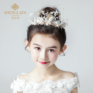 儿童皇冠头饰公主女童王冠小孩发箍韩版舞台花童头花花环结婚饰品