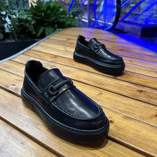 车缝线 欧洲站厚底增高时尚 春秋新品 772男商务休闲豆豆鞋