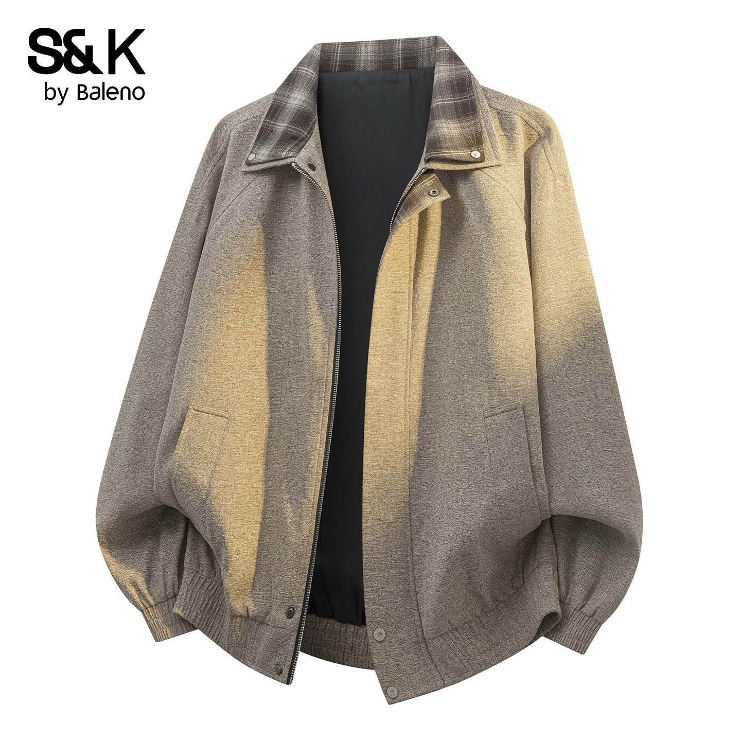 班尼路SK秋季新款复古拼接夹克