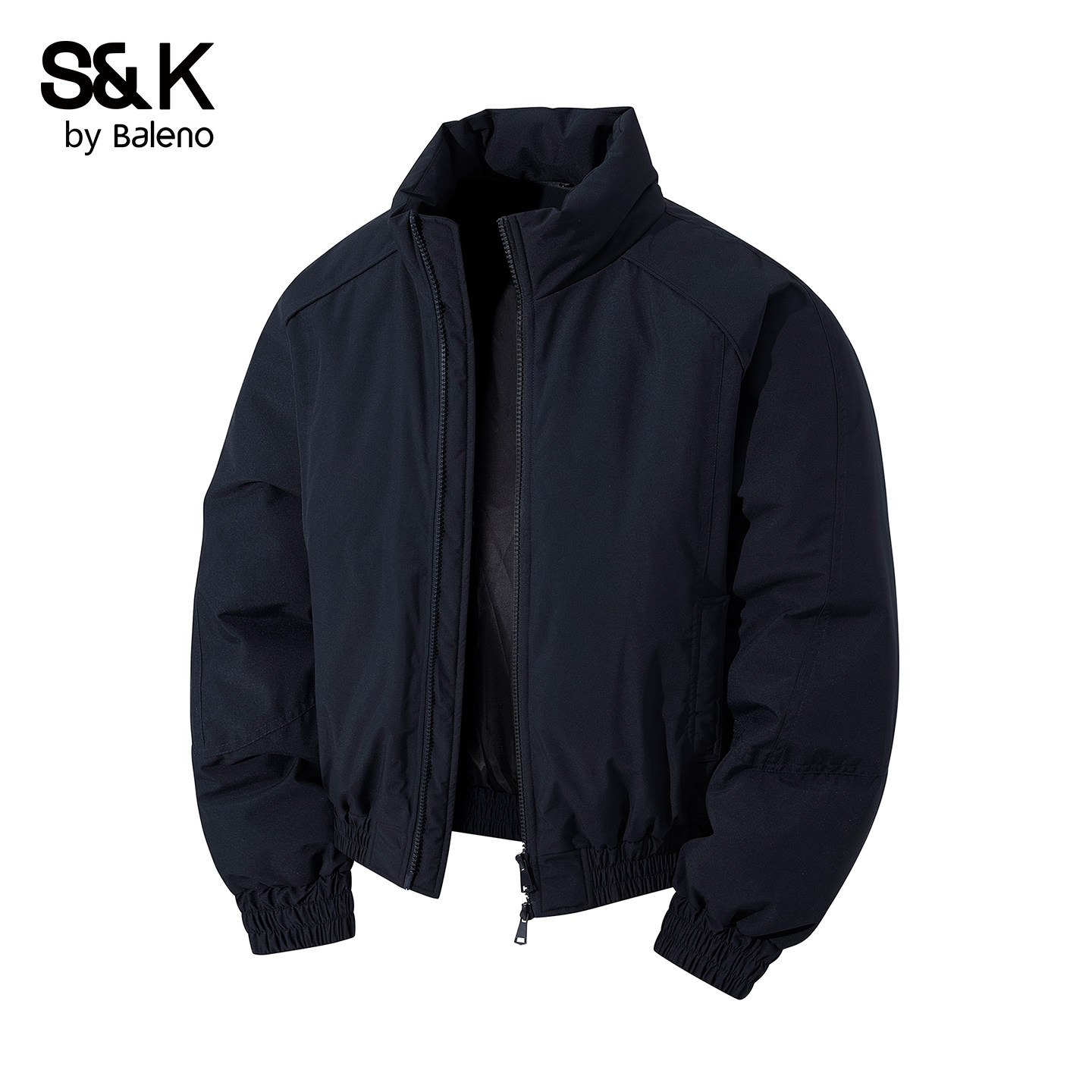 班尼路SK冬季户外保暖棉服男极简风双拉链防寒立领宽松外套上衣YS,男装,棉衣,淘宝优惠券,粉丝福利购,淘宝优惠卷