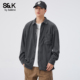 加绒长袖 班尼路SK翻领休闲衬衫 秋冬2026新款 衬衣外套宽松男外套YS