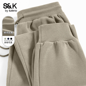 男款 运动裤 春季 班尼路S&K系列重磅卫裤 青少年束脚裤 子男款 休闲裤