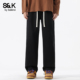 长裤 班尼路SK轻奢简约运动直筒显瘦休闲裤 男宽松纯棉春季 百搭男YS