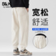 班尼路S&K系列加绒加厚束脚裤 宽松针织运动休闲长裤 男冬季 新款