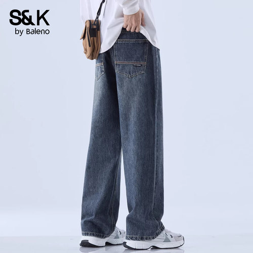 班尼路SK2026新款春夏男士牛仔裤