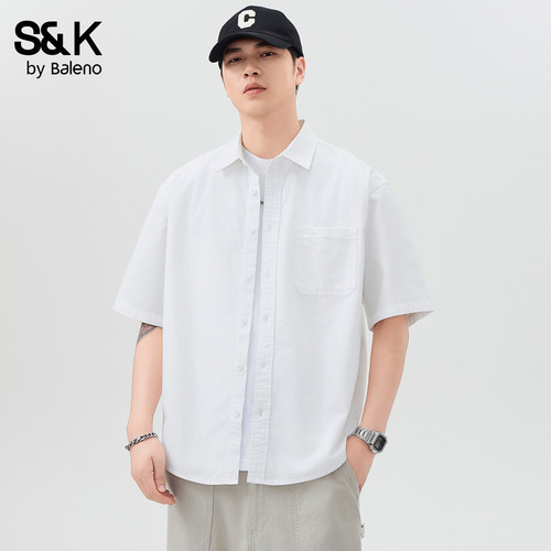 班尼路SK系列夏季男士短袖衬衫