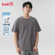 透气半袖 班尼路男士 上衣A 灰色短袖 男体恤男款 纯棉t恤男夏季 基础款