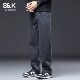 春夏季 子男装 阔腿休闲裤 宽松百搭潮流直筒长裤 男士 班尼路SK美式