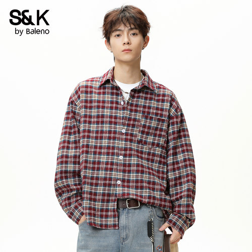 班尼路SK秋季新款男士衬衫新款