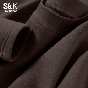 双面绒加绒加厚保暖内衣修身 冬季 秋衣男A 男款 班尼路S&K绒德打底衫